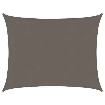 vidaXL Senčno jadro 160 g/m² antracitno 6x7 m HDPE