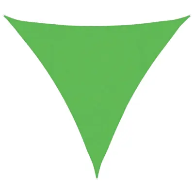 vidaXL Senčno jadro 160 g/m² svetlo zeleno 4,5x4,5x4,5 m HDPE
