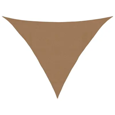 vidaXL Senčno jadro 160 g/m² taupe 4x4x5,8 m HDPE
