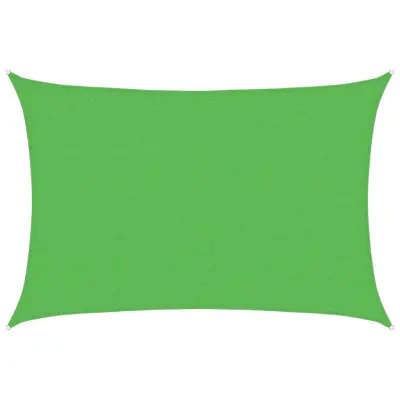 vidaXL Senčno jadro 160 g/m² svetlo zeleno 2,5x4 m HDPE