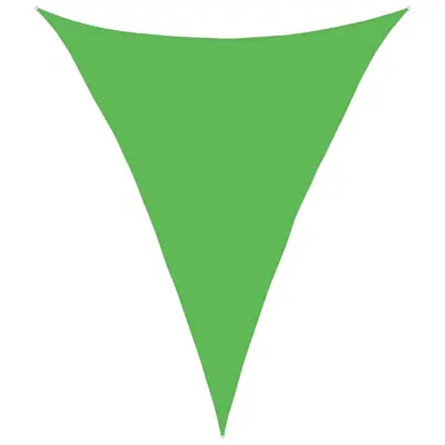 vidaXL Senčno jadro 160 g/m² svetlo zeleno 5x6x6 m HDPE