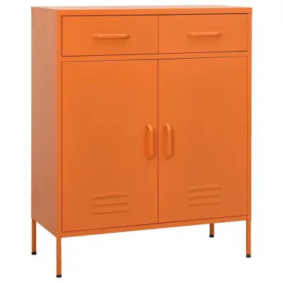 vidaXL Omara za shranjevanje oranžna 80x35x101,5 cm jeklo