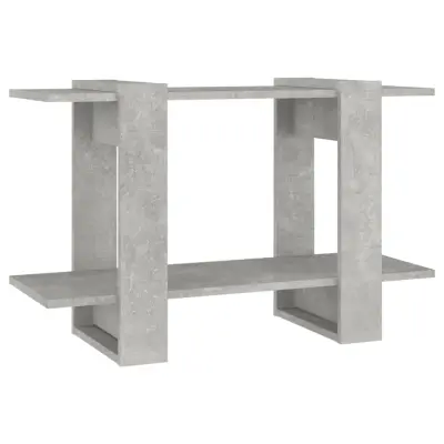vidaXL Knjižna omara/pregrada betonsko siva 80x30x51 cm