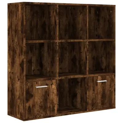 vidaXL Knjižna omara dimljeni hrast 98x30x98 cm