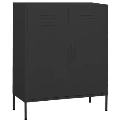 vidaXL Omara za shranjevanje antracitna 80x35x101,5 cm jeklo