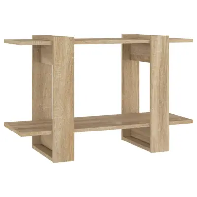 vidaXL Knjižna omara/pregrada sonoma hrast 80x30x51 cm
