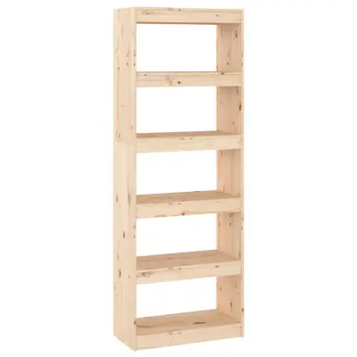 vidaXL Knjižna omara/pregrada 60x30x167,5 cm trdna borovina