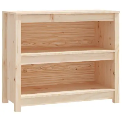 vidaXL Knjižna omara 80x35x68 cm trdna borovina