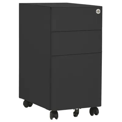 vidaXL Premična arhivska omara antracitna 30x45x59 cm jeklo
