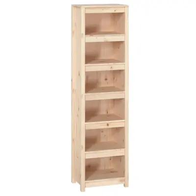 vidaXL Knjižna omara 50x35x183 cm trdna borovina