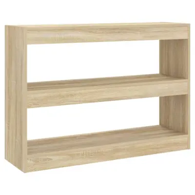 vidaXL Knjižna omara/pregrada sonoma hrast 100x30x72 cm