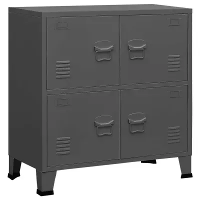 vidaXL Industrijska omara antracit 75x40x80 cm jeklo
