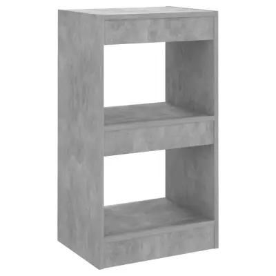 vidaXL Knjižna omara/pregrada betonsko siva 40x30x72 cm
