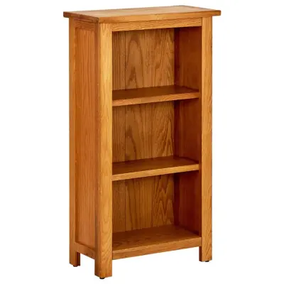 vidaXL Knjižna omara 45x22,5x82 cm trdna hrastovina