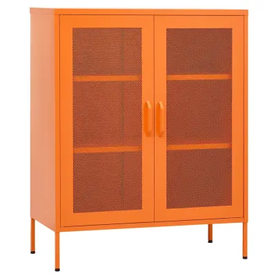 vidaXL Omara za shranjevanje oranžna 80x35x101,5 cm jeklo