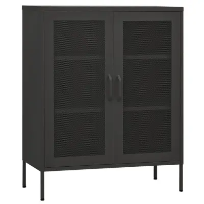 vidaXL Omara za shranjevanje antracitna 80x35x101,5 cm jeklo