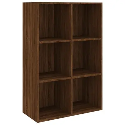 vidaXL Knjižna omara/komoda rjav hrast 66x30x98 cm inženirski les