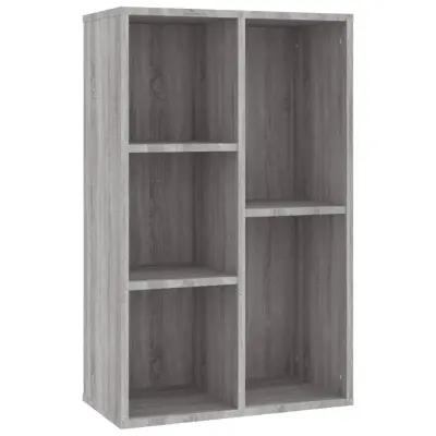vidaXL Knjižna omara/komoda siva sonoma 50x25x80 cm inženirski les