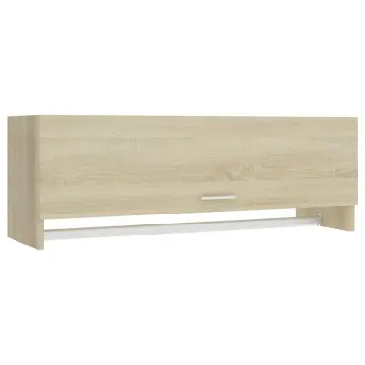 vidaXL Garderobna omara sonoma hrast 100x32,5x35 cm iverna plošča