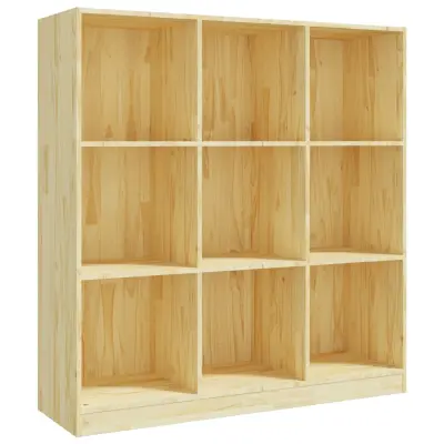 vidaXL Knjižna omara/pregrada 104x33,5x110 cm trdna borovina