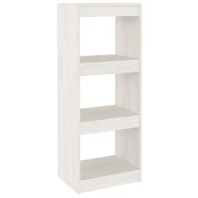 vidaXL Knjižna omara za razdelitev prostora bela 40x30x103,5 cm