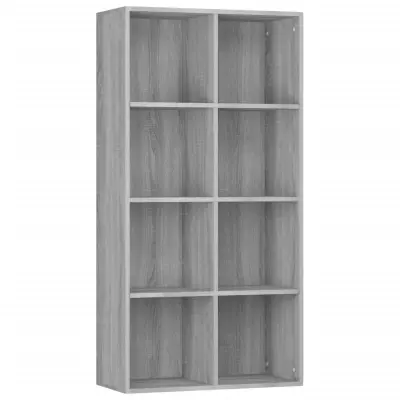 vidaXL Knjižna omara/komoda siva sonoma 66x30x130 cm inženirski les