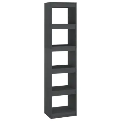 vidaXL Knjižna omara za razdelitev prostora siva 40x30x167,5 cm