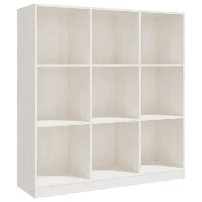 vidaXL Knjižna omara za razdelitev prostora bela 104x33,5x110 cm