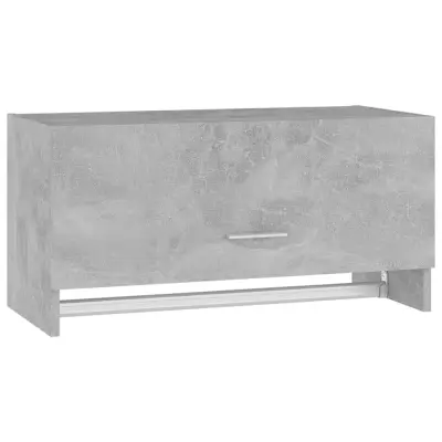 vidaXL Garderobna omara betonsko siva 70x32,5x35 cm iverna plošča