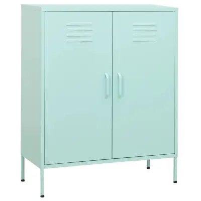 vidaXL Omara za shranjevanje mint zelena 80x35x101,5 cm jeklo