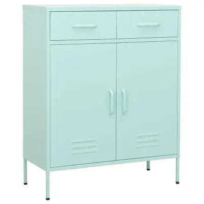 vidaXL Omara za shranjevanje mint zelena 80x35x101,5 cm jeklo