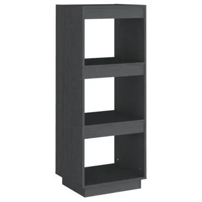 vidaXL Knjižna omara za razdelitev prostora siva 40x35x103 cm borovina