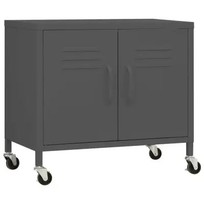 vidaXL Omara za shranjevanje antracitna 60x35x56 cm jeklo
