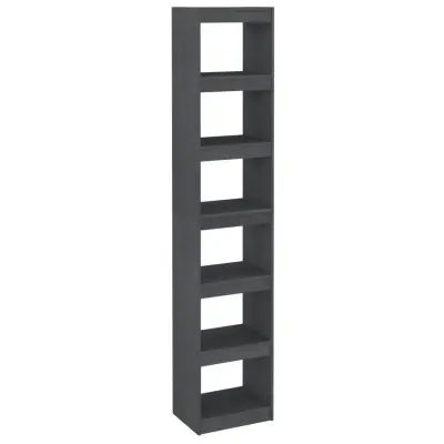 vidaXL Knjižna omara za razdelitev prostora siva 40x30x199 cm