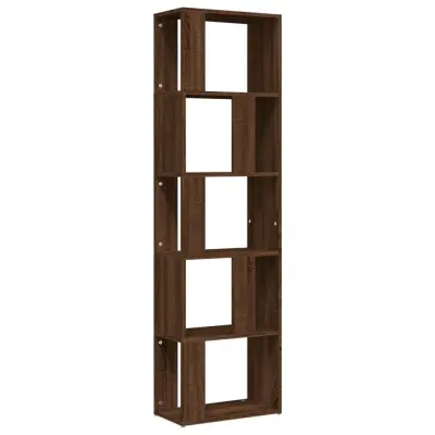 vidaXL Knjižna omara rjav hrast 45x24x160 cm inženirski les