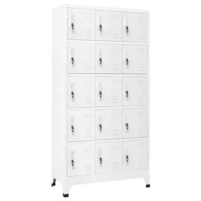 vidaXL Omara s ključavnico svetlo siva 90x40x180 cm jeklo