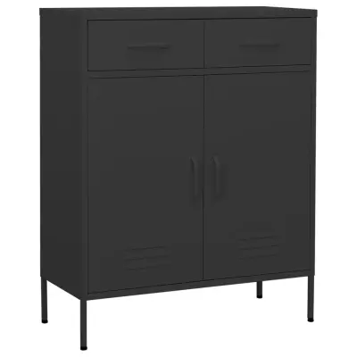 vidaXL Omara za shranjevanje antracitna 80x35x101,5 cm jeklo
