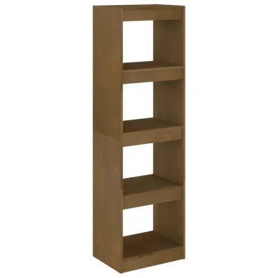 vidaXL Knjižna omara za razdelitev prostora medeno rjava 40x30x135,5cm