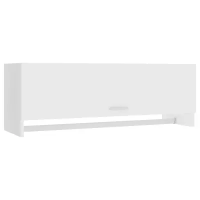 vidaXL Garderobna omara bela 100x32,5x35 cm iverna pl.