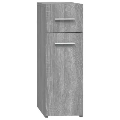 vidaXL Lekarniška omara siva sonoma 20x45,5x60 cm konstruiran les