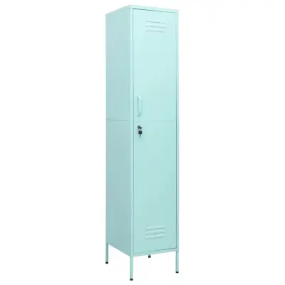 vidaXL Omara s ključavnico mint zelena 35x46x180 cm jeklo