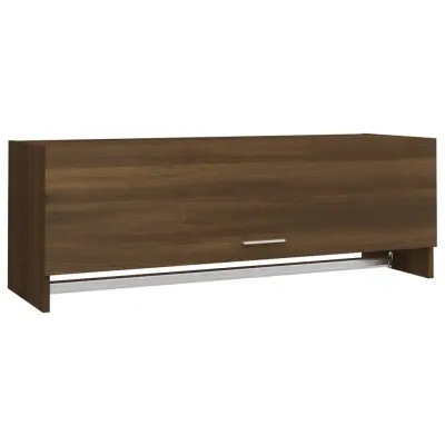 vidaXL Garderobna omara rjavi hrast 100x32,5x35 cm konstruiran les