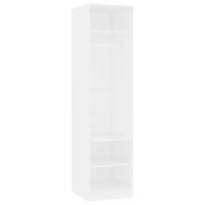 vidaXL Garderobna omara bela 50x50x200 cm iverna plošča