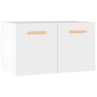 vidaXL Stenska omarica bela 60x36,5x35 cm inženirski les