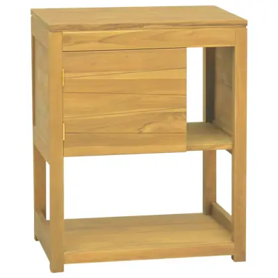 vidaXL Kopalniška omarica 60x40x75 cm trdna tikovina