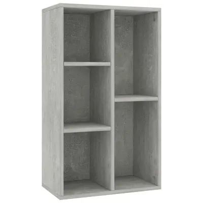vidaXL Knjižna omara / komoda betonsko siva 50x25x80 cm iverna plošča
