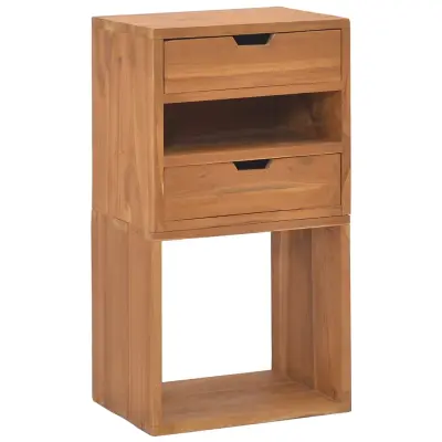 vidaXL Omarica 40x30x76 cm trdna tikovina