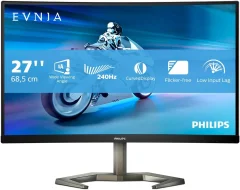 Monitor Philips 68,6 cm (27,0&quot;) 27M1C5200W/00 1920x1080 Curved Gaming 240Hz IPS 0,5ms 2xHDMI DisplayPort HAS  3H sRGB121% AdaptiveSync Envia 5000