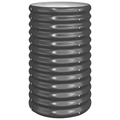 vidaXL Visoka greda iz prašno premazanega jekla 40x40x68 cm antracit