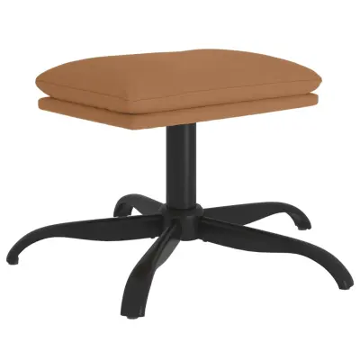 vidaXL Stolček za noge taupe 60x60x36 cm tkanina iz mikrovlaken